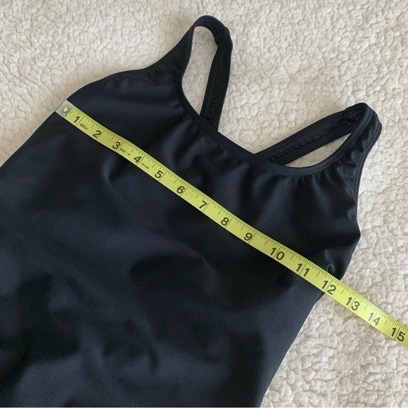 Speedo Power Flex Super Pro Swimsuit Womens 8 Black CrossBack Performance Fabric - Picture 9 of 10